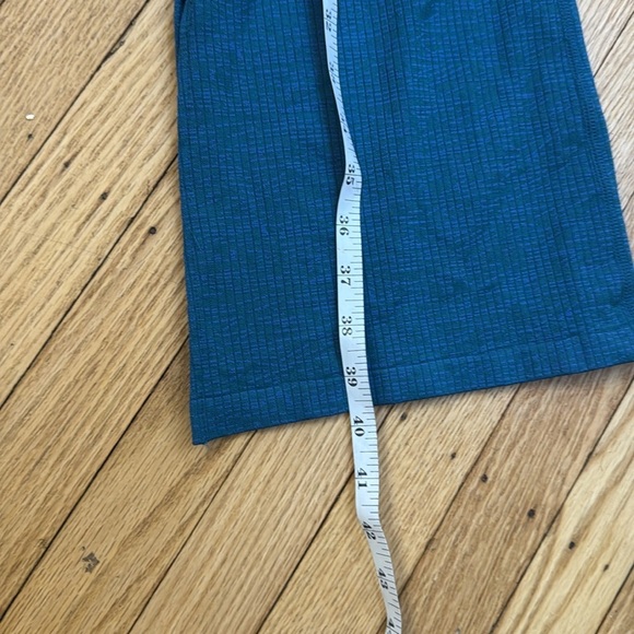 Joy Lab Blue Lagoon Ribbed Flexible Knit Flared Leg Leggings size small - Picture 8 of 8